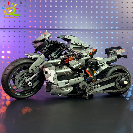 High-tech Classic Motorbike Building Model Blocks