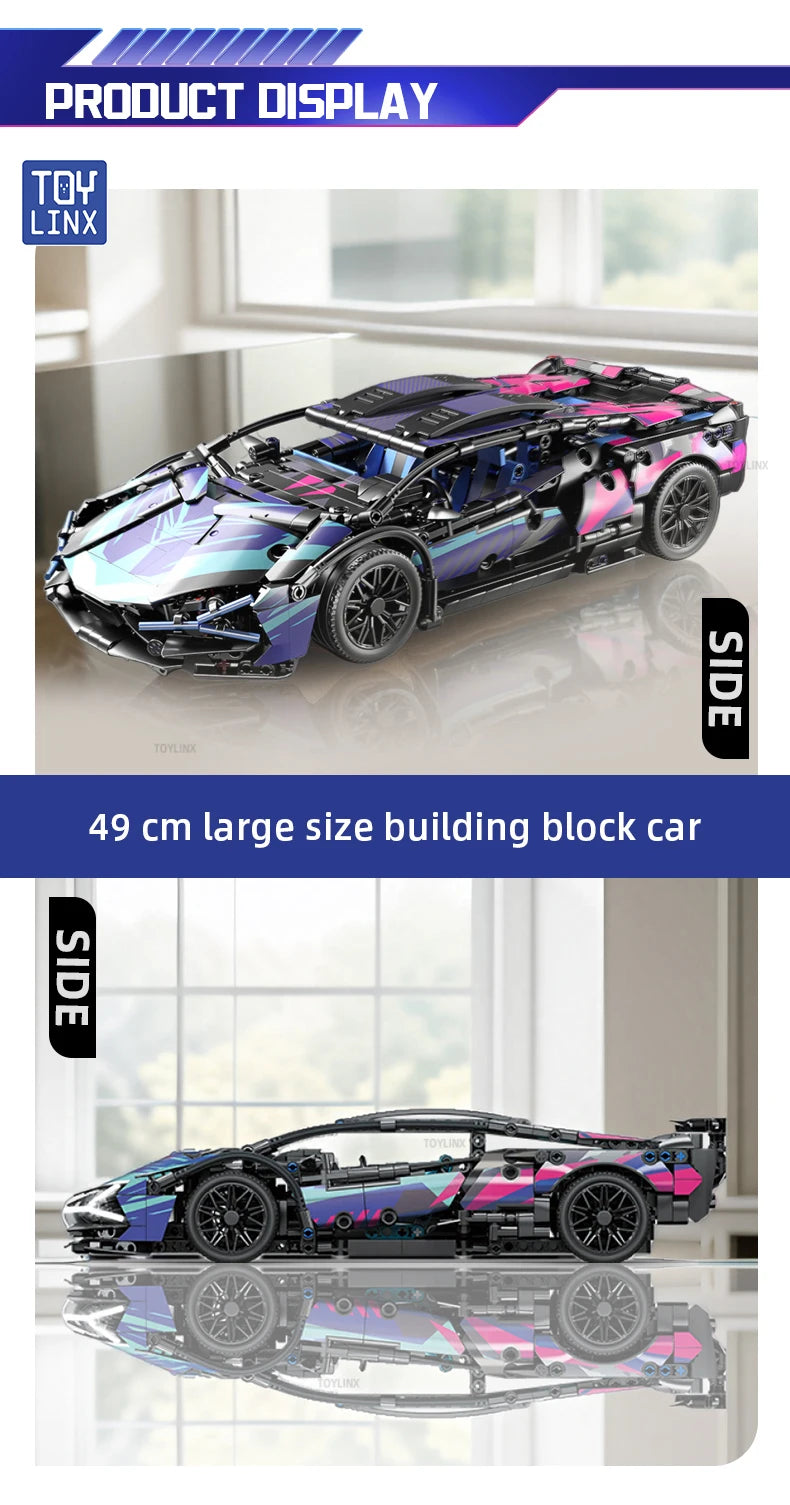 1314PCS Car Building Kits