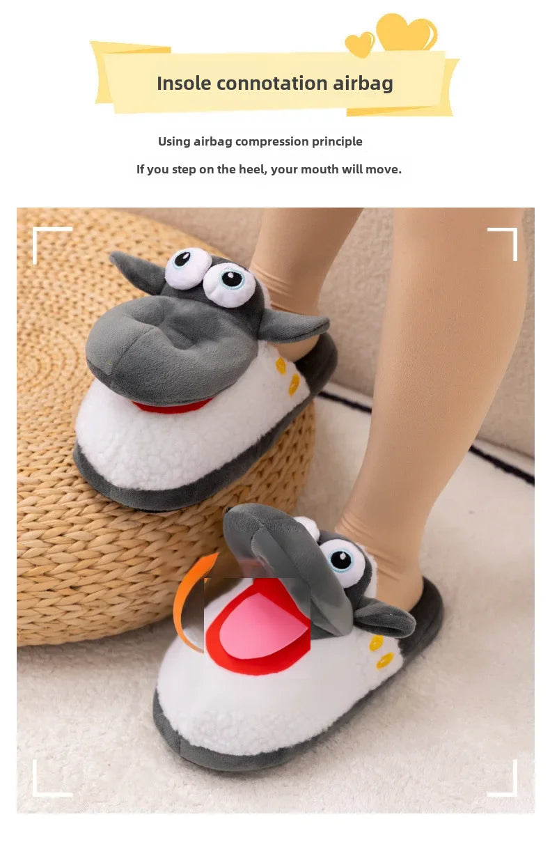 Cozy Sheep Cotton Slippers for All Ages