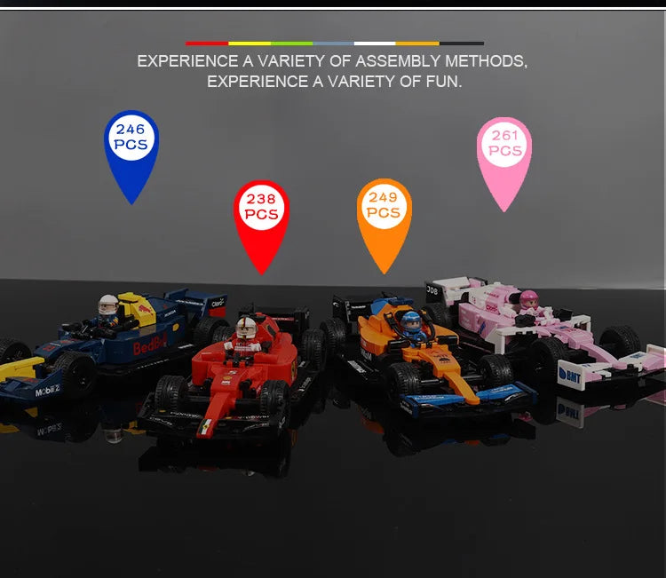 2024 Formula 1 Racing City Speed Champion - Building Blocks Vehicle