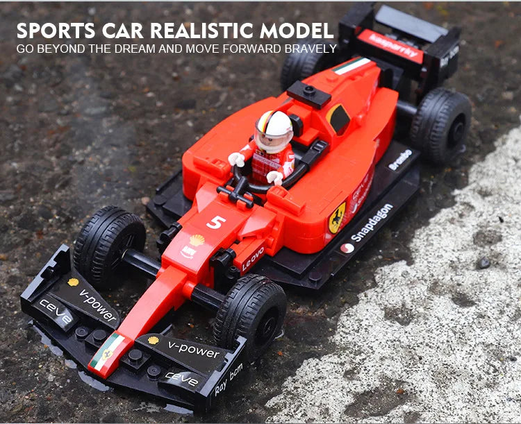 2024 Formula 1 Racing City Speed Champion - Building Blocks Vehicle