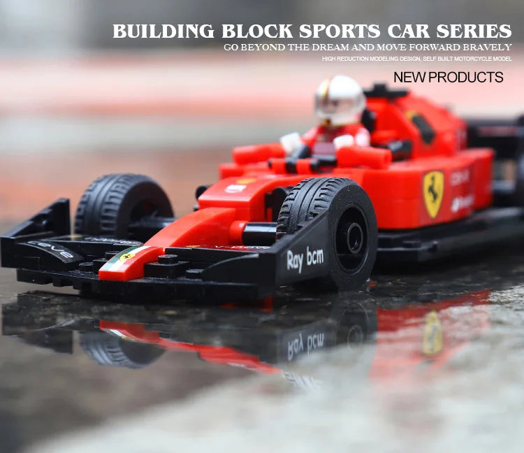 2024 Formula 1 Racing City Speed Champion - Building Blocks Vehicle