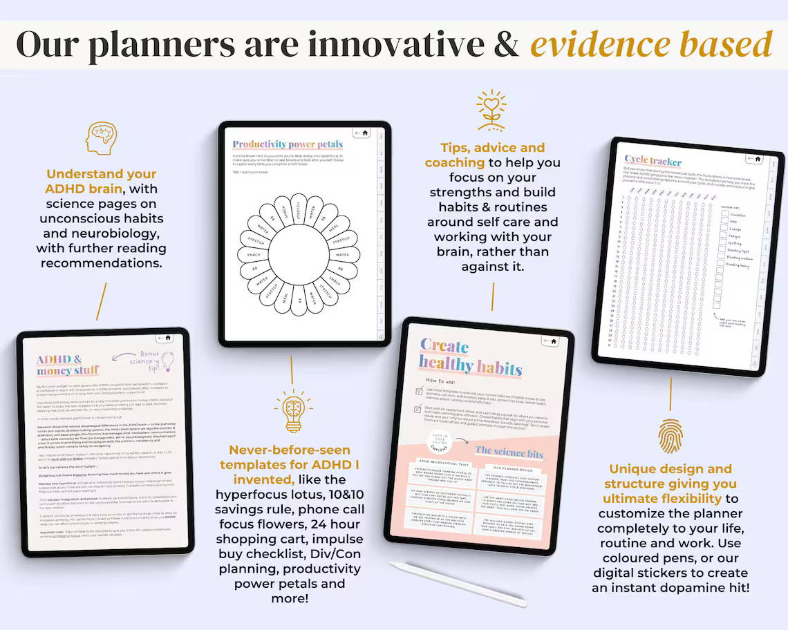 The #1 ADHD planner in the world – loved by 70k+ neurodivergents.