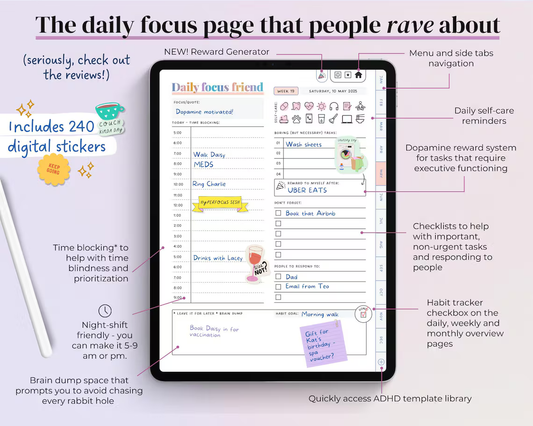 The #1 ADHD planner in the world – loved by 70k+ neurodivergents.