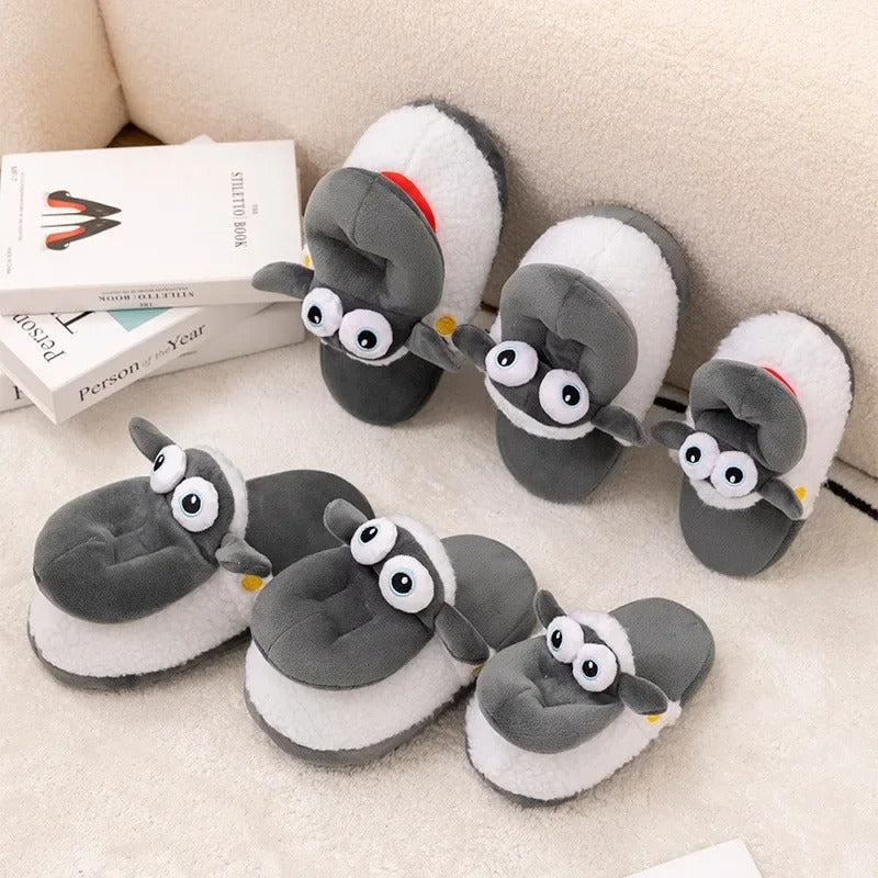 Cozy Sheep Cotton Slippers for All Ages