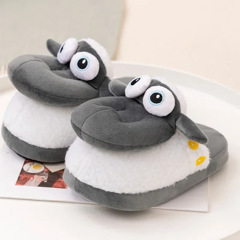 Cozy Sheep Cotton Slippers for All Ages